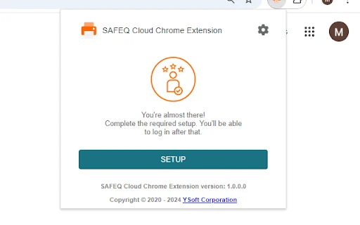 SAFEQ Cloud Chrome Extension डाउनलोड करें – सुरक्षित प्रिंटिंग - Screenshot 2