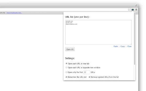 Bulk URL Opener डाउनलोड करें – एक साथ कई लिंक खोलें - Screenshot 1