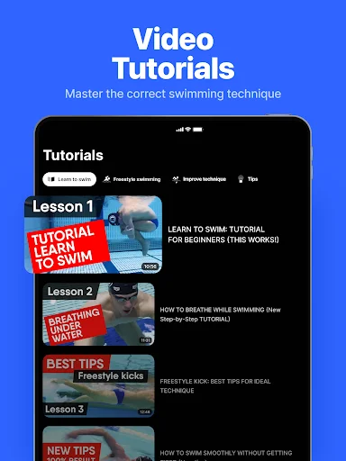 SwimUp डाउनलोड करें: व्यक्तिगत स्विमिंग वर्कआउट और ट्रेनिंग कोच - Screenshot 10