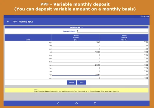 Financial Calculator India Pro डाउनलोड करें – भारतीय वित्तीय गणनाएँ - Screenshot 23