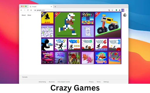 Crazy Games Chrome Extension डाउनलोड करें – मुफ्त ऑनलाइन गेम खेलें - Screenshot 1