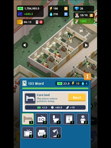 IDLE MAD HOUSE TYCOON डाउनलोड करें – क्रेज़ी हॉस्पिटल गेम - Screenshot 20