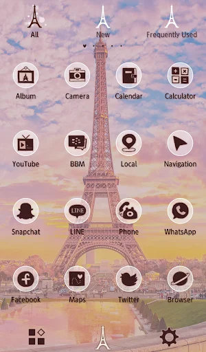 Parisian Twilight Theme डाउनलोड करें – एफ़िल टॉवर का सुंदर लुक - Screenshot 3