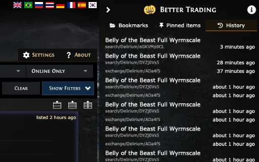 Better PathOfExile Trading डाउनलोड करें – PoE ट्रेड टूल - Screenshot 3