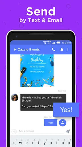ZEvents Invite Maker Hobnob डाउनलोड करें – जन्मदिन और शादी के आमंत्रण - Screenshot 2