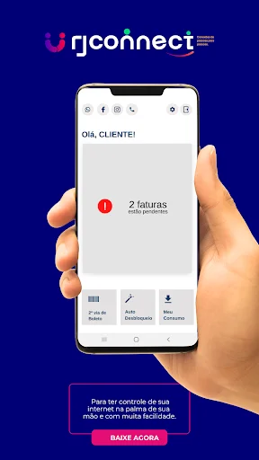 RJCONNECT डाउनलोड करें – RJNET ग्राहकों के लिए आधिकारिक ऐप - Screenshot 1