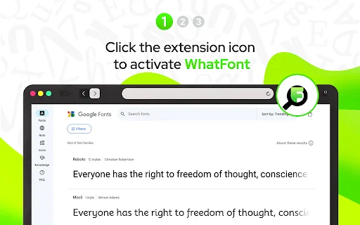 What Font Chrome एक्सटेंशन डाउनलोड करें – फोंट पहचानें आसानी से - Screenshot 1