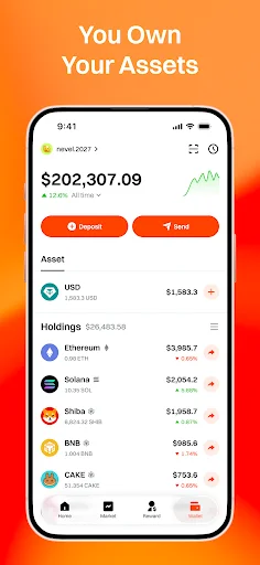 UXUY Wallet डाउनलोड करें – गैसलेस ऑन-चेन क्रिप्टो वॉलेट - Screenshot 3