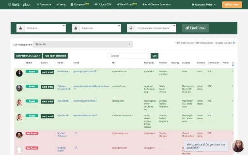 GetEmail.io डाउनलोड करें – किसी का भी ईमेल तुरंत खोजें - Screenshot 1