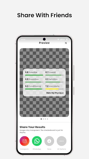 Rate My Physique डाउनलोड करें – अपना बॉडी ट्रांसफॉर्मेशन ट्रैक करें - Screenshot 8