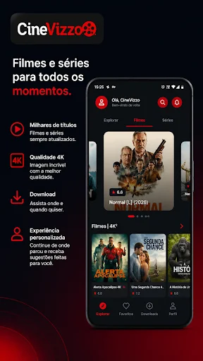 CineVizzo डाउनलोड करें – नवीनतम फिल्में और सीरीज मुफ्त में देखें - Screenshot 1