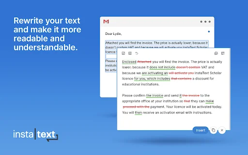 InstaText डाउनलोड करें – अपनी अंग्रेजी लेखन में सुधार करें - Screenshot 2