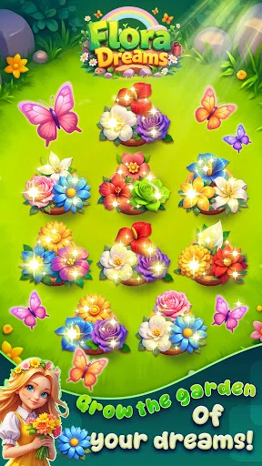 Flora Dreams डाउनलोड करें – फूलों की छंटनी और मिलान वाला बेहतरीन गेम - Screenshot 2