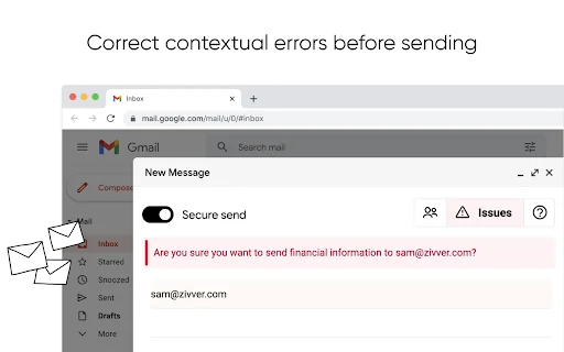 Zivver V2 डाउनलोड करें – Gmail के लिए सुरक्षित ईमेल एक्सटेंशन - Screenshot 1
