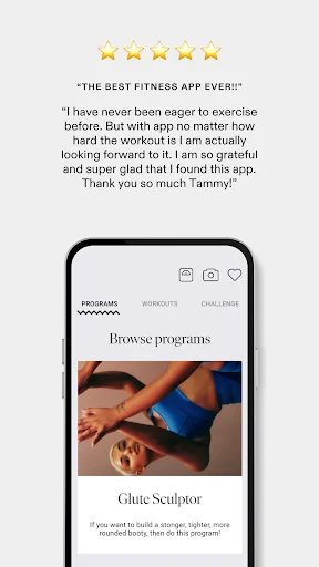 Tammy Fit App डाउनलोड करें – बेहतरीन वर्कआउट और डाइट प्लान पाएं - Screenshot 2