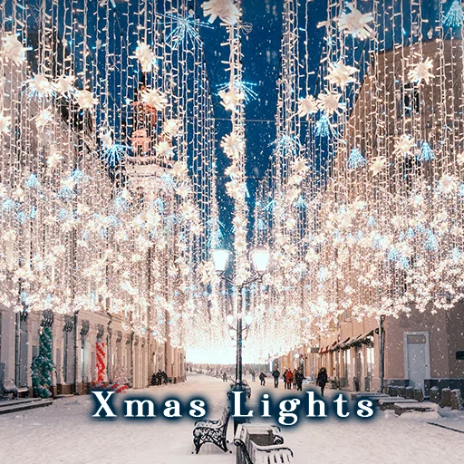 Xmas Lights Theme डाउनलोड करें – शानदार विंटर वॉलपेपर और आइकन