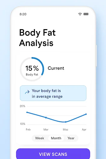 Formfy: AI Body Fat Scanner डाउनलोड करें – AI फिटनेस ट्रैकर - Screenshot 13
