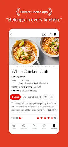 NYT Cooking ऐप डाउनलोड करें – आसान रेसिपी और कुकिंग टिप्स - Screenshot 2