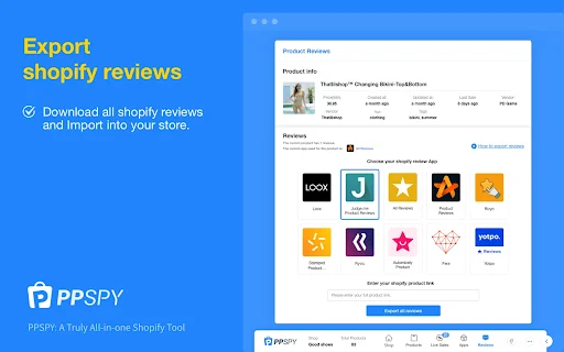 PPSPY डाउनलोड करें: Shopify स्टोर एनालिटिक्स और ड्रॉपशिपिंग टूल - Screenshot 5