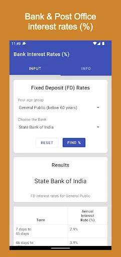 Financial Calculator India Pro डाउनलोड करें – भारतीय वित्तीय गणनाएँ - Screenshot 7