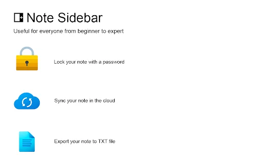 Note Sidebar डाउनलोड करें – ब्राउज़र में नोट्स के लिए सर्वश्रेष्ठ एक्सटेंशन - Screenshot 5