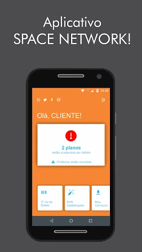 Cliente Space ऐप डाउनलोड करें – HubSoft द्वारा नवीनतम संस्करण - Screenshot 1