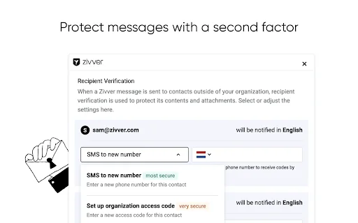 Zivver V2 डाउनलोड करें – Gmail के लिए सुरक्षित ईमेल एक्सटेंशन - Screenshot 3